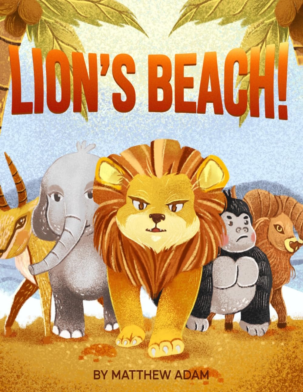 Lion's Beach! book cover by Matthew Adam